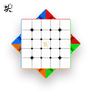 DaYan NeZha 5x5M, a smooth and magnetic 5x5 speed cube.