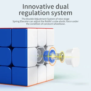 MoYu RS4M, a magnetic 4x4 speed cube designed for smooth, fast turning and optimal performance.