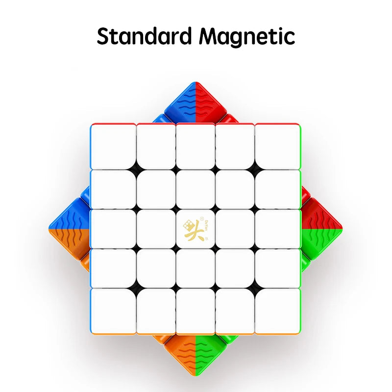 DaYan NeZha 5x5M, a smooth and magnetic 5x5 speed cube.