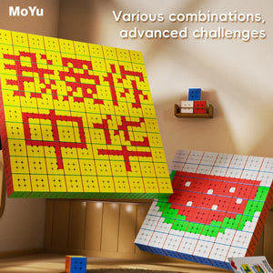 MoYu Mosaic Cube, a colorful and intricate 3x3 twist puzzle with a unique design