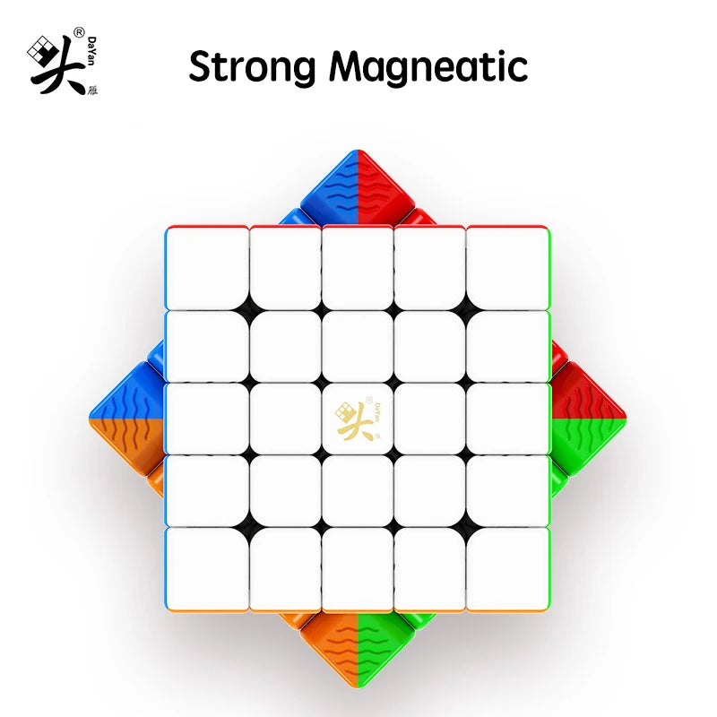 DaYan NeZha 5x5M, a smooth and magnetic 5x5 speed cube.