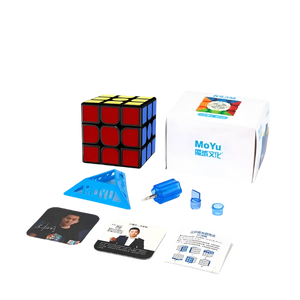 MoYu RS3M 2020, a high-quality magnetic 3x3 speed cube known for its smooth performance and fast turning.