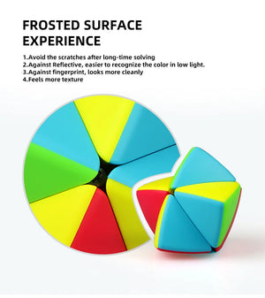 QiYi Mastermorphix, a shape-shifting and colorful twist puzzle with a unique design.