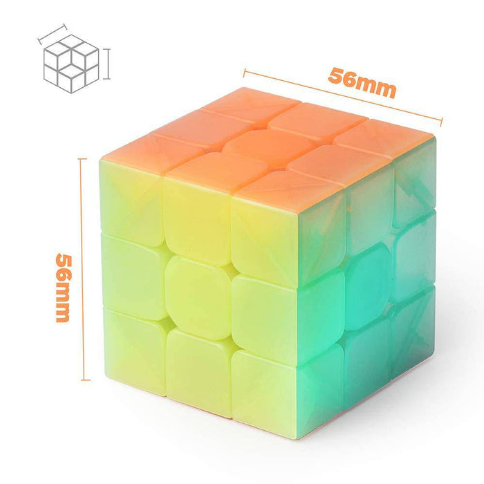 QiYi 3x3 & 2x2 Speed Cube Set - Jelly - DailyPuzzles