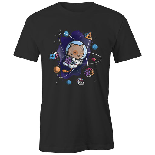 DailyPuzzles Space Cat T-Shirt - DailyPuzzles