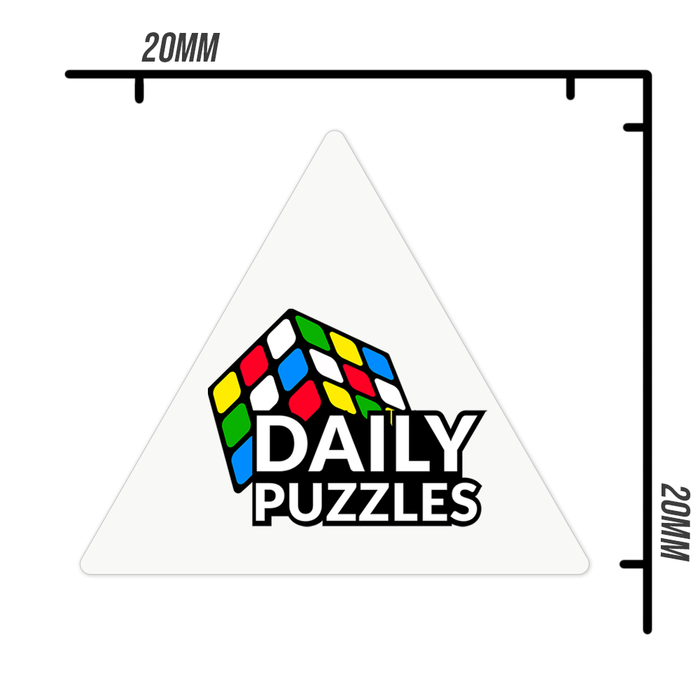 DailyPuzzles Cube Logo Stickers 2x2, 3x3, 4x4, 5x5 + More! - DailyPuzzles