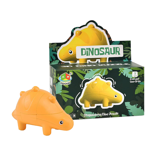 Fanxin Dinosaur Cube - Stegosaurus Orange - DailyPuzzles