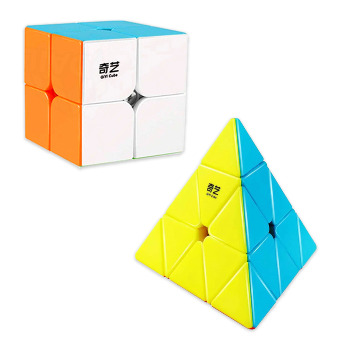 QiYi Pyraminx & 2x2 Speed Cube Set - DailyPuzzles