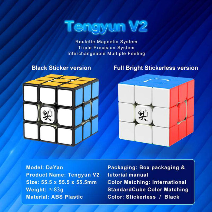 Dayan Tengyun V2 M 3x3 Speed Cube Puzzle - DailyPuzzles