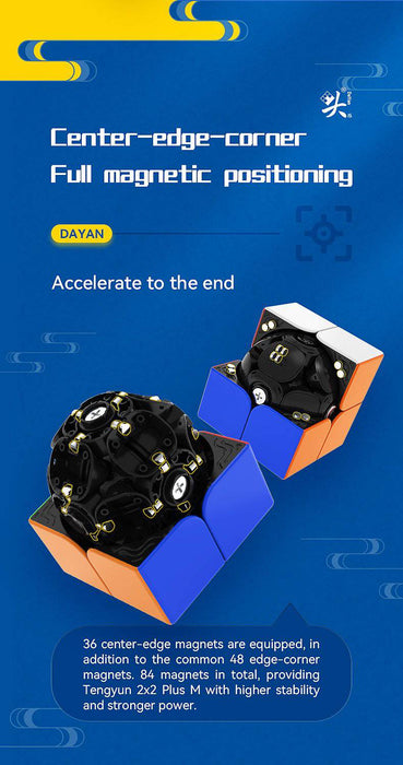 Dayan Tengyun V2M 2x2 51mm Speed Cube - DailyPuzzles
