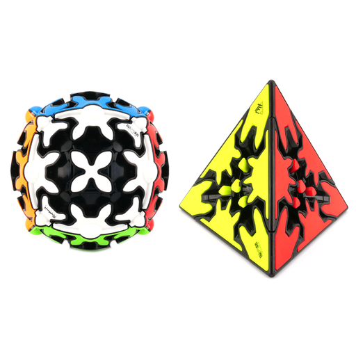 QiYi Duo Gear Pack - Pyraminx & Sphere Bundle - DailyPuzzles