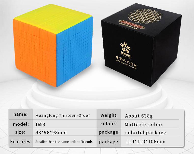 [PRE-ORDER] Yuxin Huanglong 13x13 98mm Speed Cube - DailyPuzzles