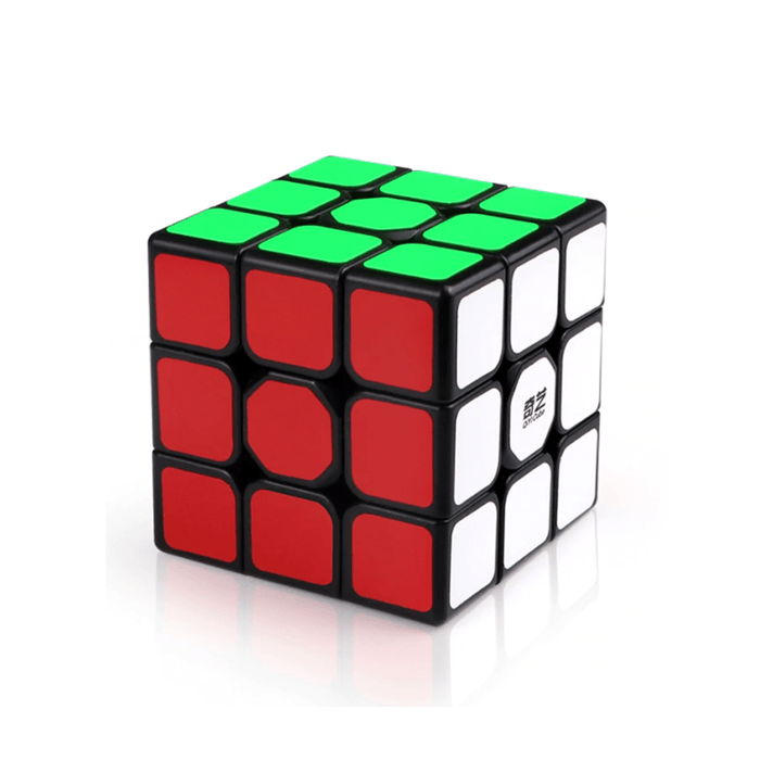 QiYi 3x3 & 2x2 Speed Cube Set - Black - DailyPuzzles