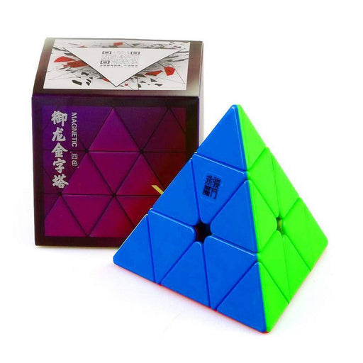 Qiyi Gear 3x3 Pyraminx Magic Speed Cube Autocollant Professionnel