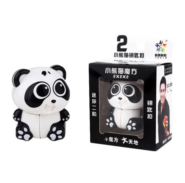 Yuxin Mini Panda 2x2 Keychain Speed Cube Puzzle - DailyPuzzles
