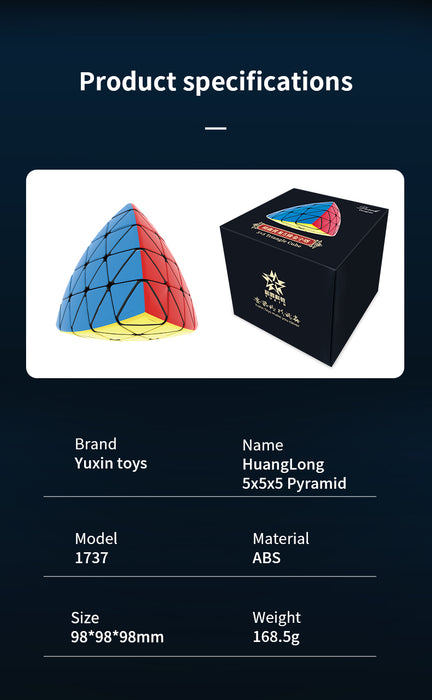 Yuxin Huanglong 5x5 Pyraminx - DailyPuzzles