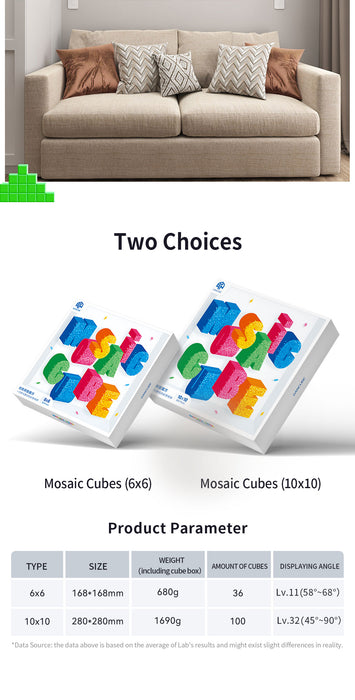 [PRE-ORDER] GAN Mosaic Cubes 10x10 Set (100 Cubes Each Set) - DailyPuzzles