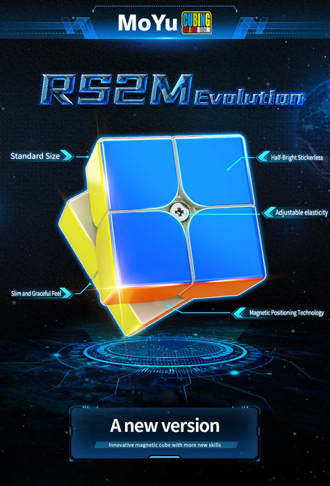 [PRE-ORDER] Moyu RS2M Evolution 2x2 Magnetic Speed Cube - DailyPuzzles